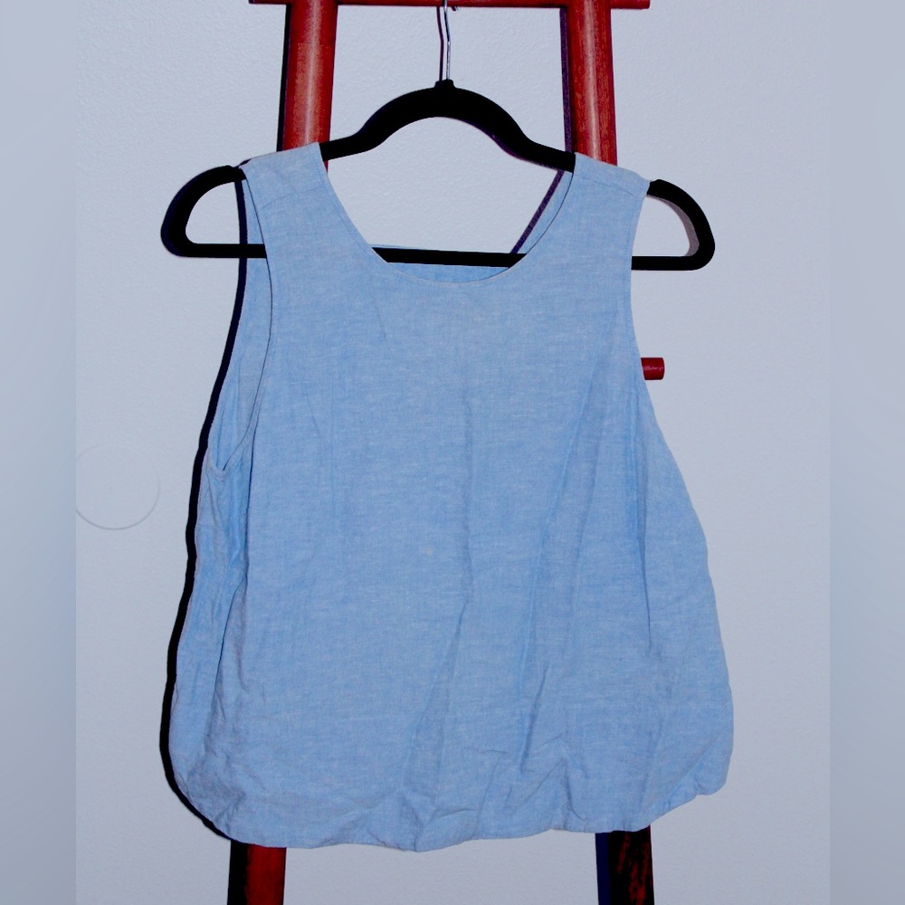 Blue, Soft, Denim Tank Top.